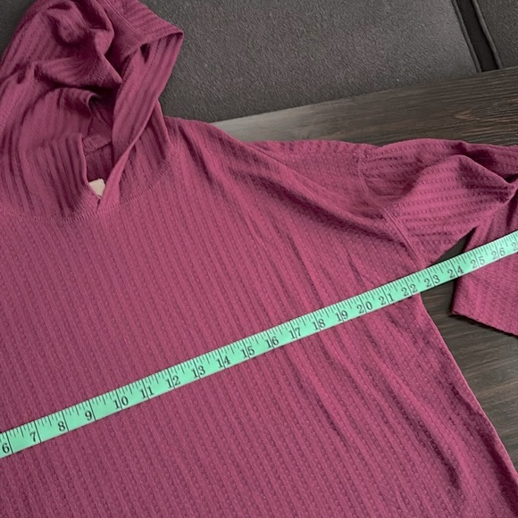 Chaser lightweight waffle knit hoodie Sz S - Picture 4 of 6